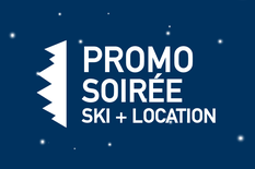 Promo soirée - Billet ski + location (3 ans et +)