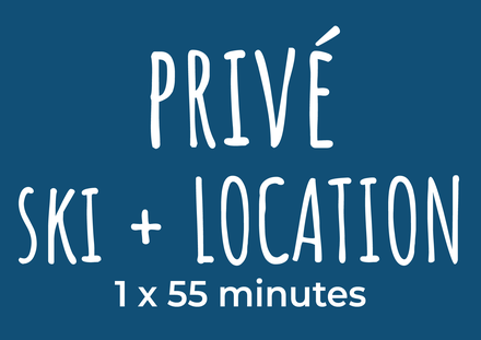 Cours privé ski + location (3 ans et +)